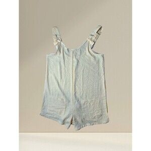 Girls Romper Shorts Art Class XL 16 Orange and White Stripes New